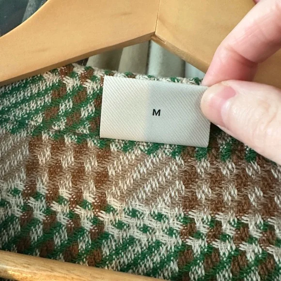 Drôle de Monsieur Green and Orange Plaid Men's Shirt - Picture 4 of 5